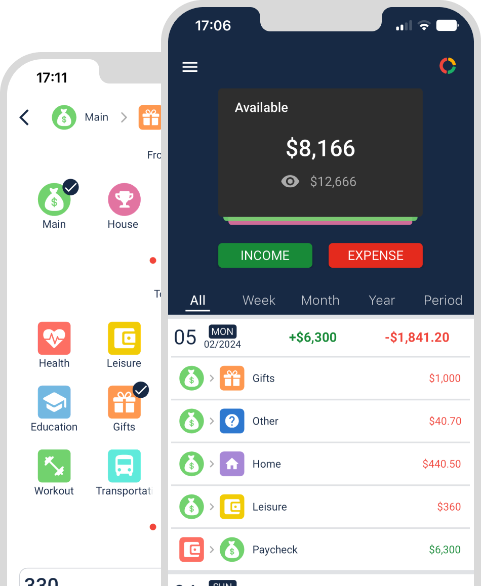 MyFinance app screen